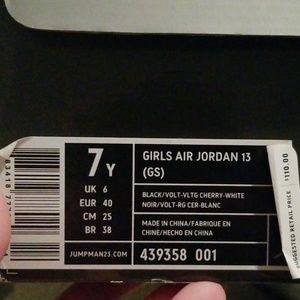 Girls Air Jordan 13 * black & pink *
